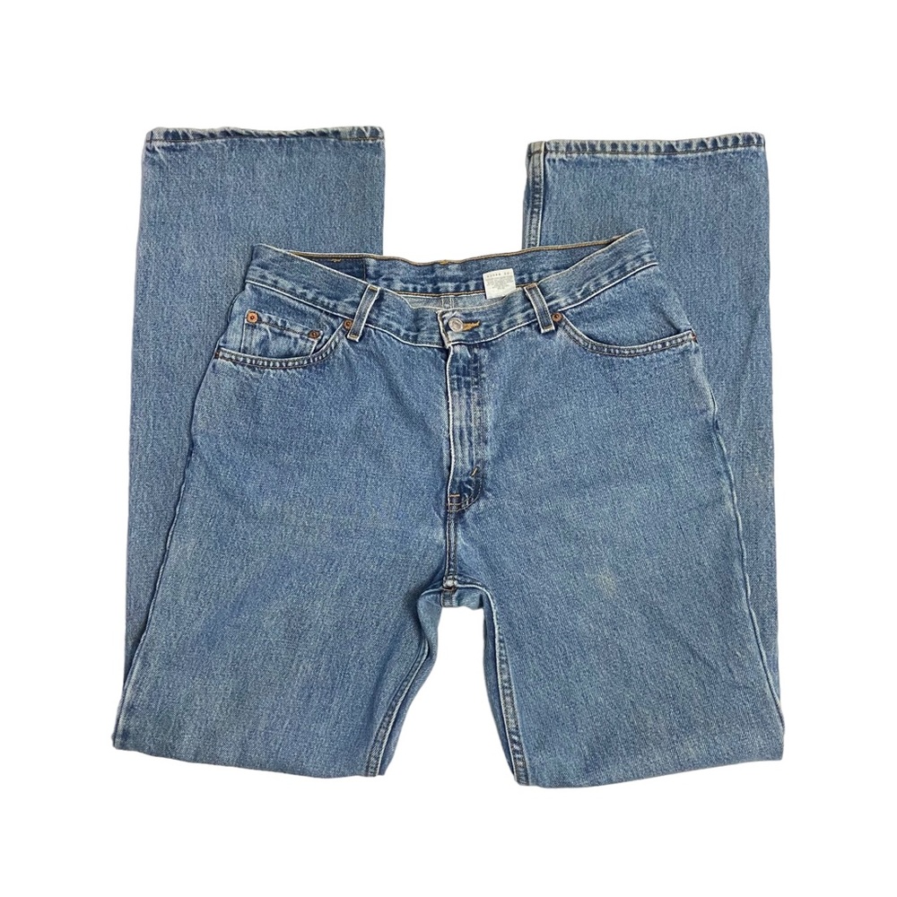 Y2K Levi’s 517 Slim Fit Bootcut Stone Washed Women’s Vintage Jeans Blue - Picture 3 of 16